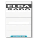 Rug-insteekkaart Elba Rado smal 24x159mm wit 10 st