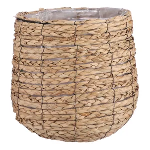 Plantenmand Mica Avalon zeegras rond 31x30cm licht