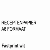 Receptpapier Fastprint A6 80gr wit 2000 vel