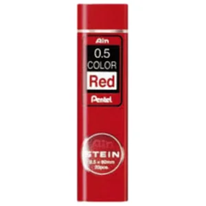 Potloodstift Pentel Ain Stein HB 0.5mm rood koker