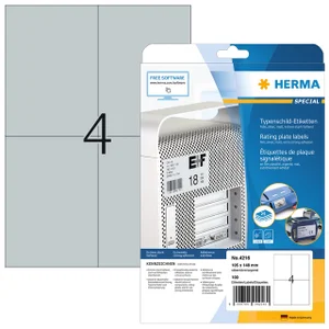 Etiket HERMA 4216 105x148mm weerbestendig zilver 1