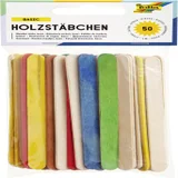 Stokje Folia hout assorti 50 stuks