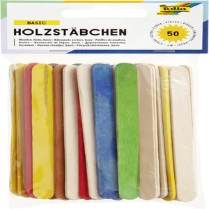 Stokje Folia hout assorti 50 stuks