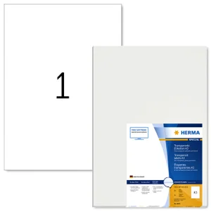 Etiket HERMA 8694 A3 297x420mm transparant 50 stuk