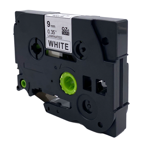 DULA - Brother TZe-221 label tape - zwart op wit 9mm x 8 m