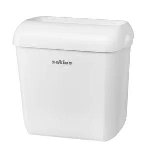Afvalbak Satino open inworp 43 liter wit 332570