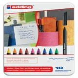 Fineliner edding 1200 fijn assorti blik à 10 stuks