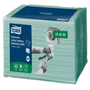 Reinigingsdoek Tork W8 Premium 1-laags 40 vel groe