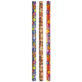 DULA Sinterklaas inpakpapier 3 rollen - 2mx70cm - incl. sint naamstickers