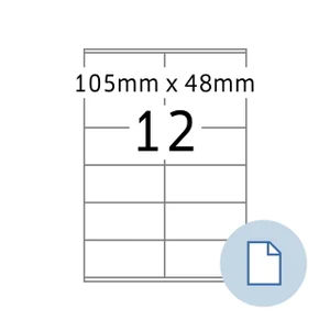 Etiket HERMA 8419 A4 EXPR 500 105x48mm wit 6000 st