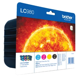 Inktcartridge Brother LC-980VALBP zwart + 3 kleure