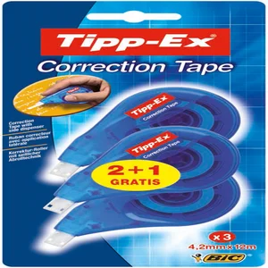Correctietape Tipp-Ex zijwaarts 4.2mmx12m blister