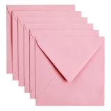 Envelop Papicolor 140x140mm babyroze pak à 6 stuks
