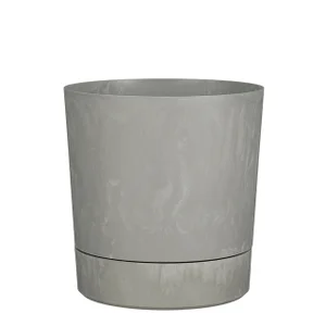 Plantenpot Mica Coco met schotel rond hoogte 23,5