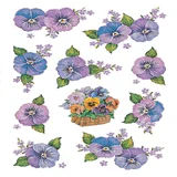 Etiket HERMA 3818 bloem paars