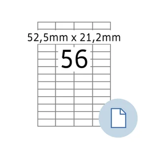 Etiket HERMA 8456 A4 EXPR 500 52.5x21.2mm wit 2800