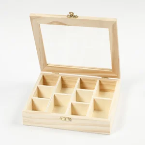 Doos Creativ Company 15.5x20.5x3.5cm hout met glaz