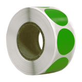DULA Etiketten rond groen 20mm - 500 stickers op rol - Sluitzegel