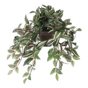 Kunstplant Mica Tradescantia hangend groen Ø25 45c