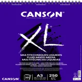 Mixed mediapapier Canson XL Fluid Mixed Media 30vel 250gr A3 extra wit
