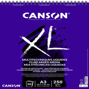 Mixed mediapapier Canson XL Fluid Mixed Media 30ve