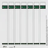 Rug-insteekkaart Leitz smal/kort 31x190mm wit 175 stuks