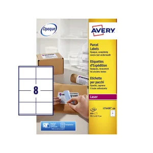 Etiket Avery L7165B-100 99.1x67.7mm blockout 800 s