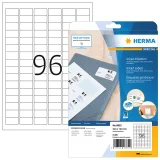 Etiket HERMA 8832 30.5x16.9mm mat wit 2400 stuks