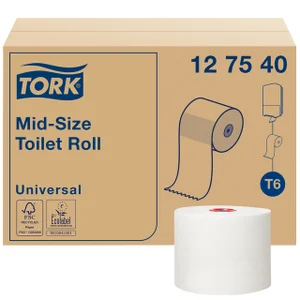 Toiletpapier Tork T6 Universal systeemrol 1-laags