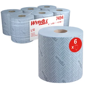 Poetspapier WypAll L10 GeneralClean 1-laags 630 ve
