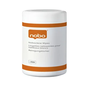 Whiteboard reinigingsdoekjes Nobo pot met 100 stuk