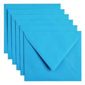 Envelop Papicolor C6 114x162mm hemelsblauw pak à 6