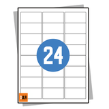 DULA Etiketten A4 24 stickers per vel 63,5x33,9mm 100 vel