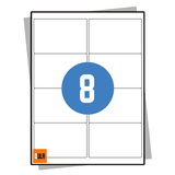 DULA Etiketten A4 8 stickers per vel 99,1x67,7mm 100 vel