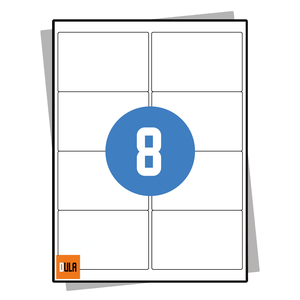 DULA Etiketten A4 8 stickers per vel 99,1x67,7mm 100 vel