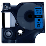 DULA - Dymo D1 45016 / S0720450 Zwart op blauw 12mm x 7m