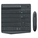 Toetsenbord- en muisset Logitech MK235 draadloos QWERTY zwart