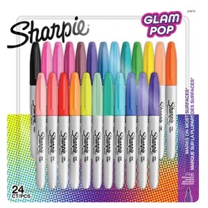 Viltstift Sharpie Glampop fijn assorti blister à 2