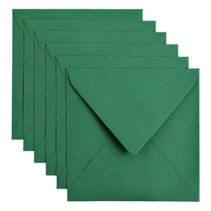 Envelop Papicolor 140x140mm dennengroen pak à 6 st