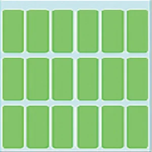 Etiket HERMA 3655 12x34mm groen 90 stuks