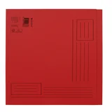 Vouwmap Quantore A4 ongelijke zijde 250gr rood