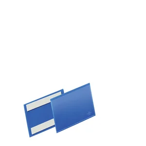 Documenthoes Durable zelfklevend 150x67mm blauw 50