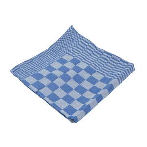 Theedoek Cleaninq blok marine 65x65cm blauw 6 stuk