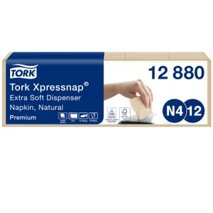 Servet Tork N4 Xpressnap Premium 1/2 vouw 2-laags