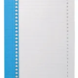 Ruiterstrook Elba Nr 9 157x7mm lateraal blauw 10 stuks