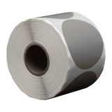DULA Etiketten rond zilver 50mm - 500 stickers op rol - Sluitzegel