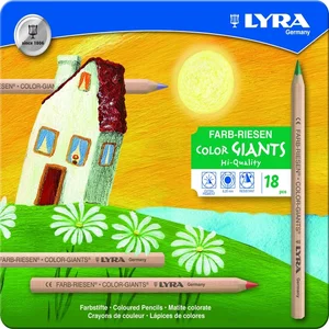 Kleurpotlood LYRA Color Giants Nature blik à 18 kl