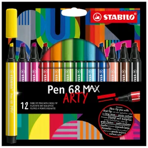 Viltstift STABILO Pen 68 /12 Max Arty assorti etui