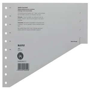 Scheidingsbladen Leitz A4 karton 200gr 11-gaats gr