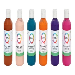 Plakkaatverf Qrea set à 6 fun kleuren 250ml